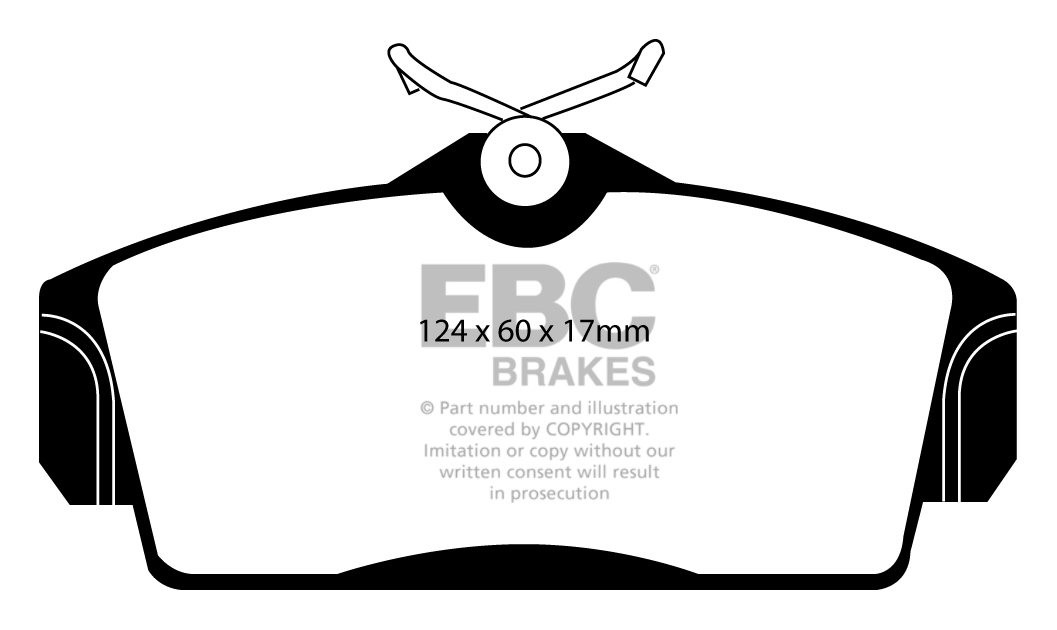 EBC Brakes NISSAN Almera 2.2 TD (ABS) 2000-2006 Remblokken voorz