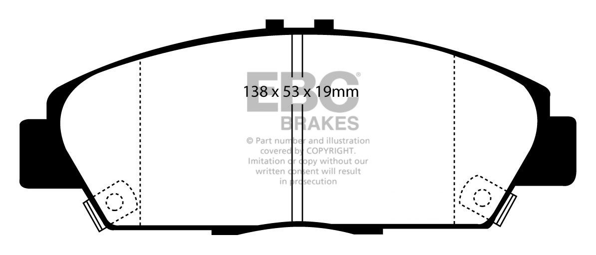 EBC Brakes HONDA Prelude 2.0 (BB) 92-97 Remblokken voorzijde