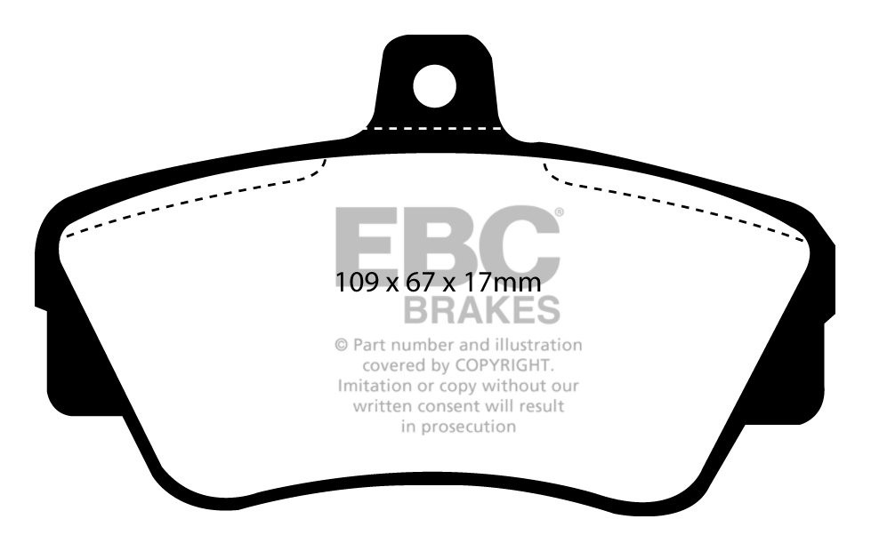 EBC Brakes VOLVO 440 1.7 88-92 Remblokken voorzijde