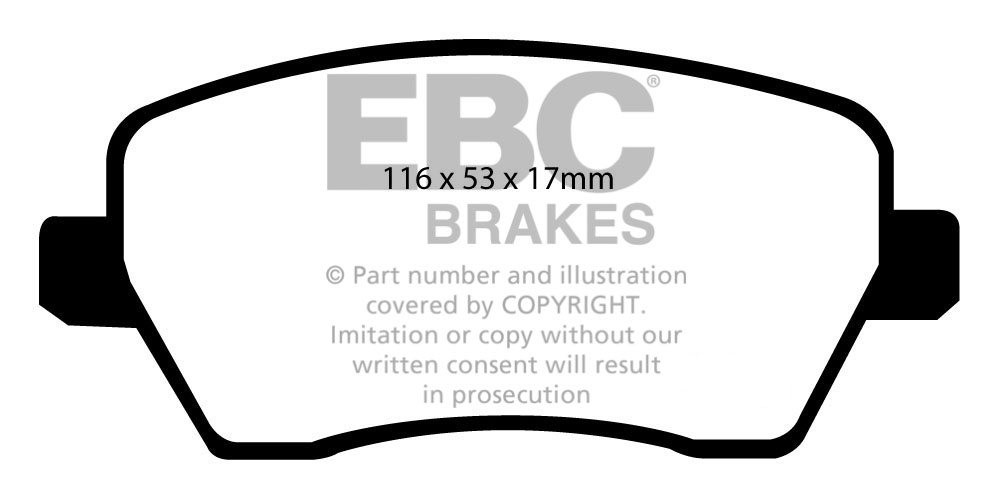 EBC Brakes SUZUKI Splash 1.3 TD 2007-.. Remblokken voorzijde