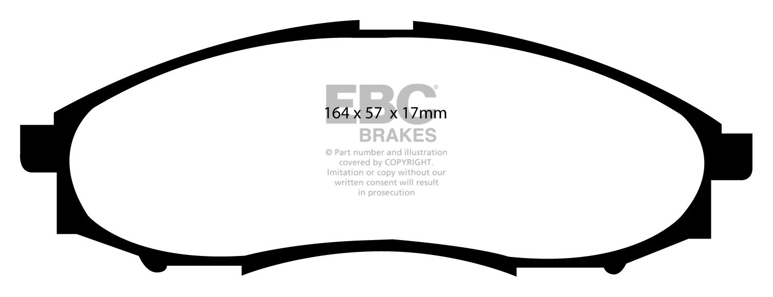 EBC Brakes NISSAN BEDRIJFSWAGEN Navara 2.5 TD 4WD (D22) 2001-200