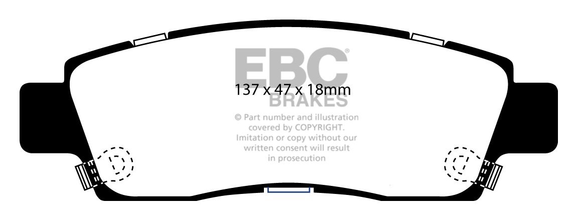 EBC Brakes SAAB 9-7X 5.3 2005-2009 Remblokken achterzijde