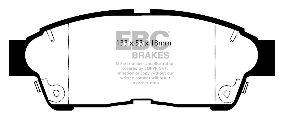 EBC Brakes TOYOTA Corolla 1.3 (EE111) (Japan) 97-2000 Remblokken
