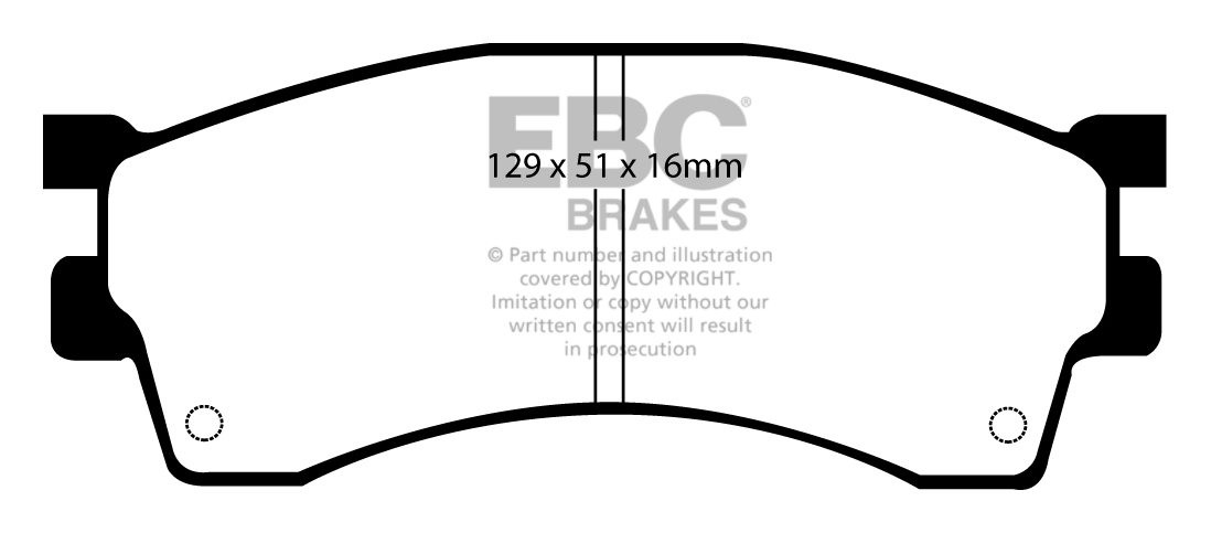 EBC Brakes PEUGEOT 504 2.3 D Sedan 71-86 Remblokken voorzijde