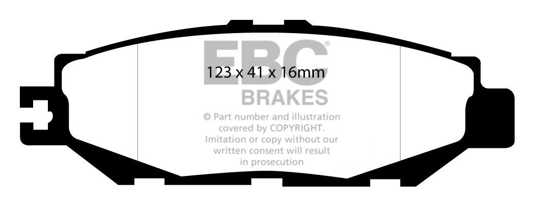 EBC Brakes LEXUS GS300 3.0 93-97 Remblokken achterzijde