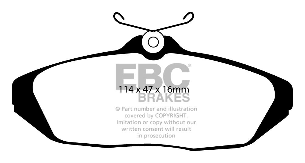 EBC Brakes FIAT 131 2.0 81-82 Remblokken voorzijde greenstuff
