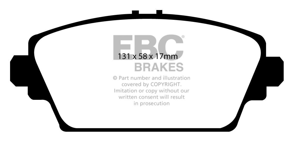 EBC Brakes MG ZS 2.5 2001-2005 Remblokken voorzijde