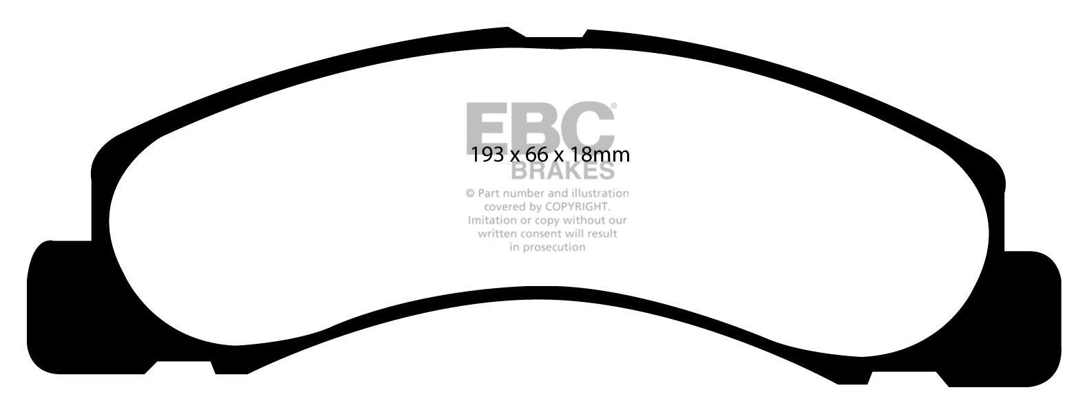 EBC Brakes AUTOBIANCHI Primula 1.4 68-71 Remblokken achterzijde