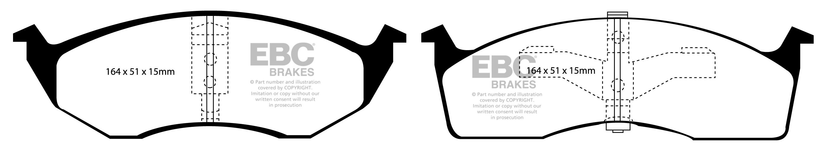 EBC Brakes MORRIS Ital 1.7 80-84 Remblokken voorzijde