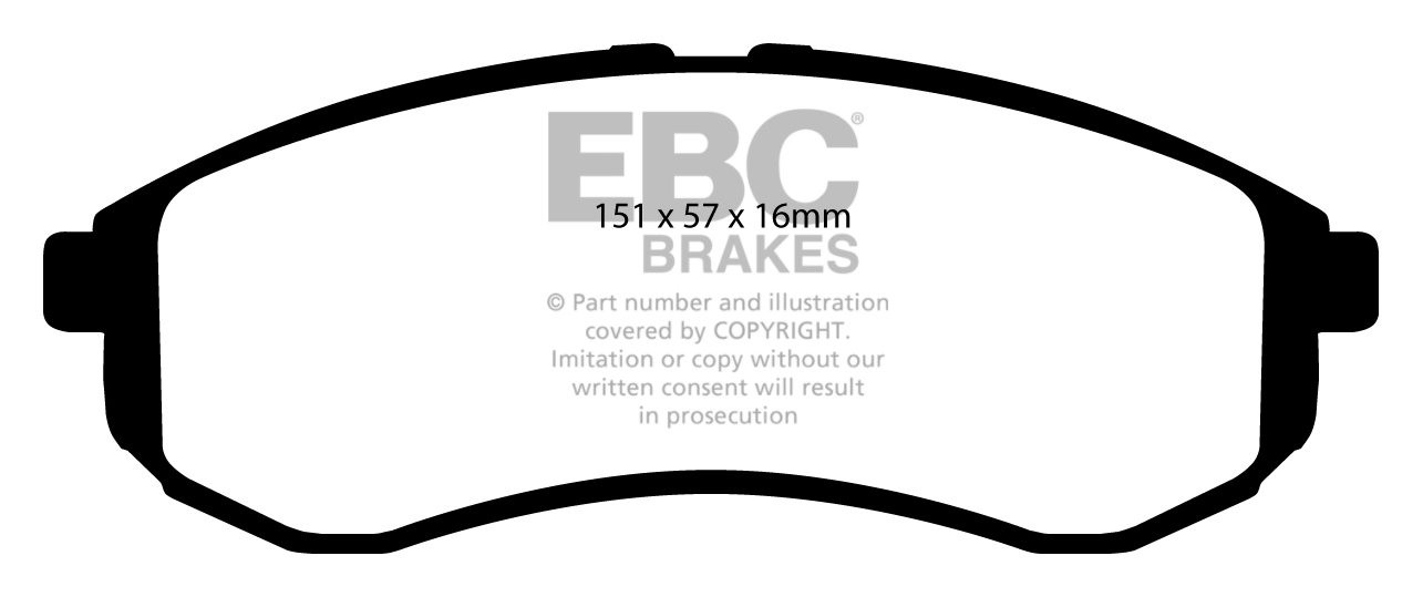 EBC Brakes MITSUBISHI BEDRIJFSWAGEN L 200 2.5 D (K64) 2002-2007