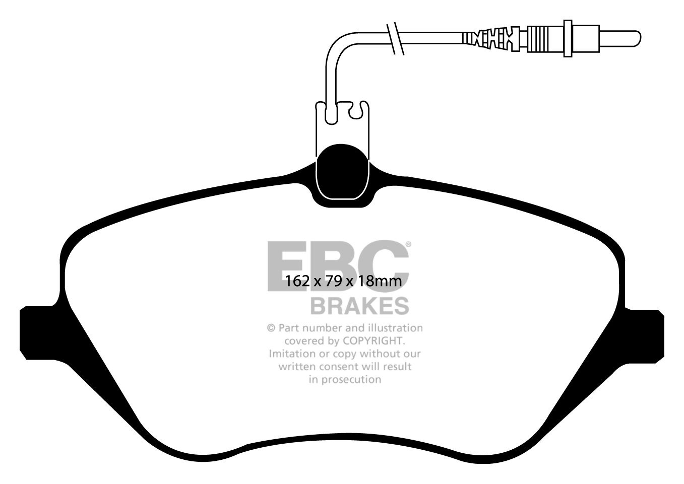 EBC Brakes PEUGEOT 407 2.2 2004-2010 Remblokken voorzijde