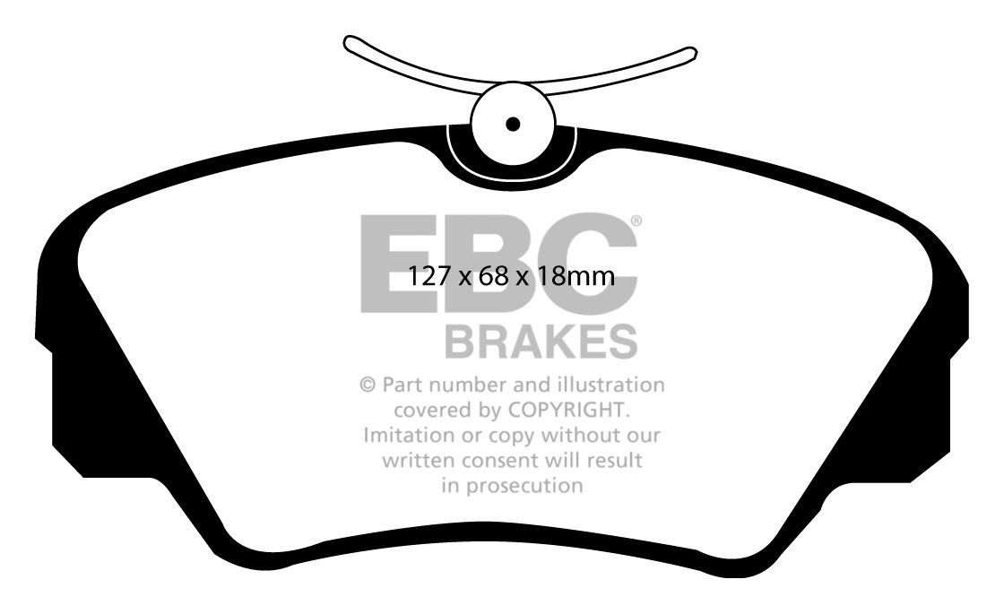 EBC Brakes VAUXHALL (OPEL) Omega 2.2 99-2004 Remblokken voorzijd
