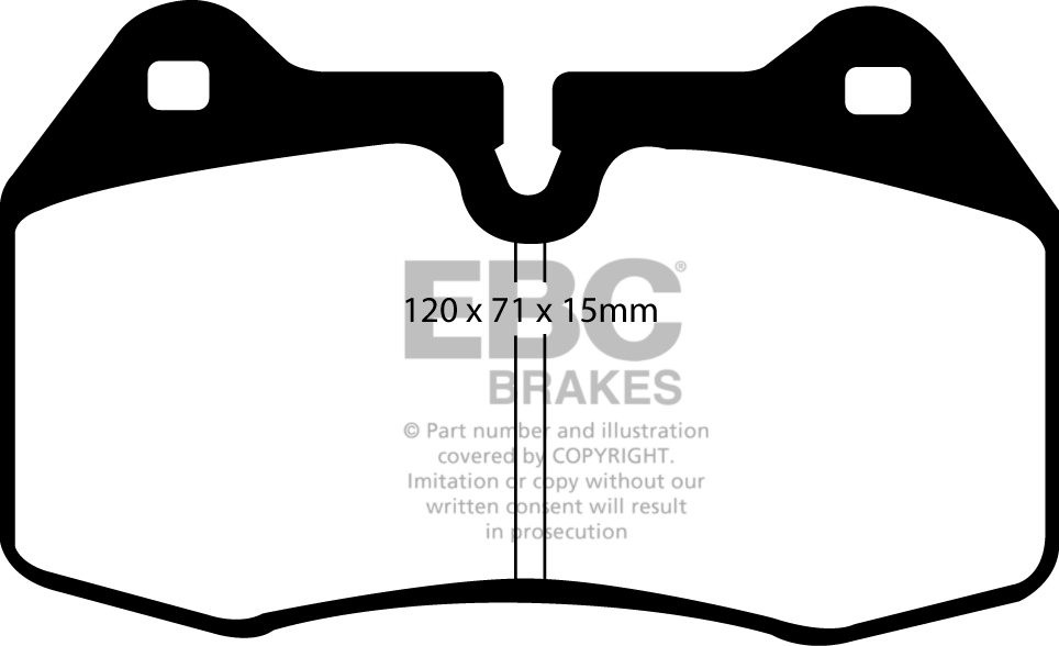 EBC Brakes HONDA Civic 2.0 Type-R (Japan) (FD2) 2007-.. Remblokk