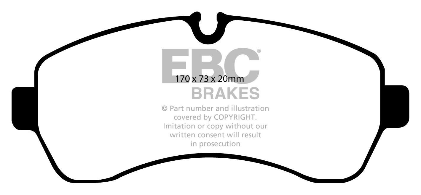 EBC Brakes MERCEDES BEDRIJFSWAGEN Sprinter 511D 2.1 TD 2006-.. R