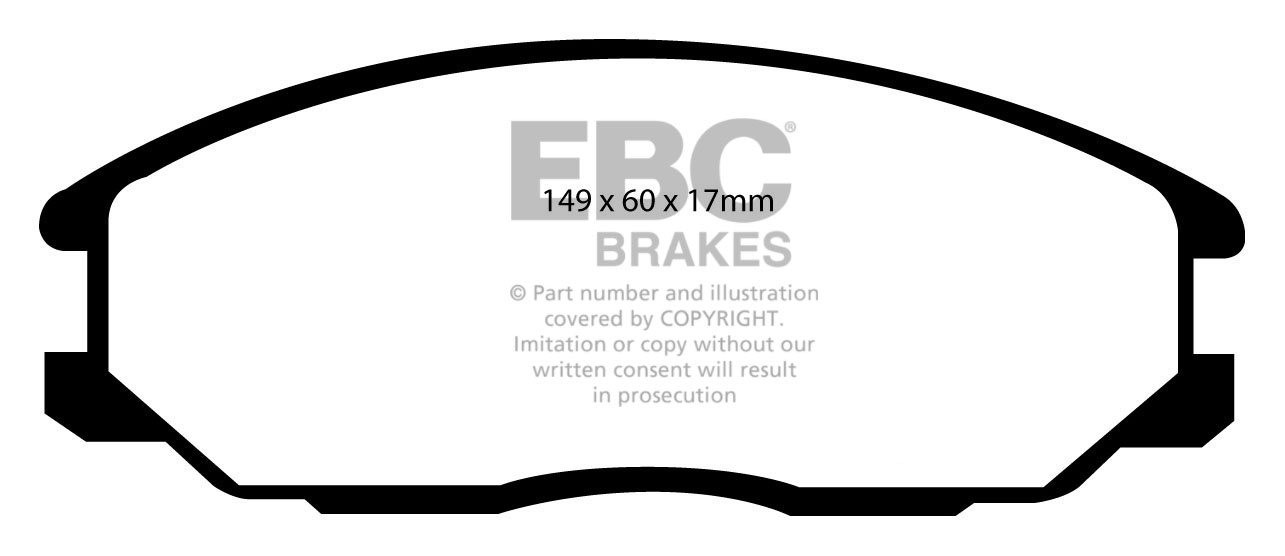 EBC Brakes SSANGYONG Actyon 2.3 2006-.. Remblokken voorzijde