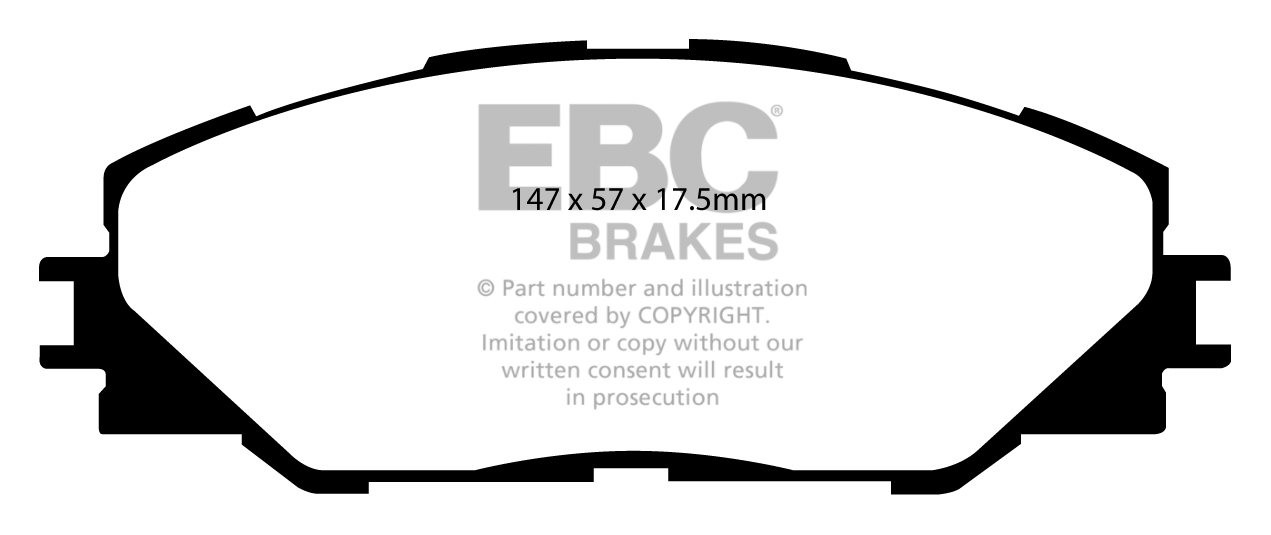 EBC Brakes TOYOTA Rav 4 2.0 2006-.. Remblokken voorzijde
