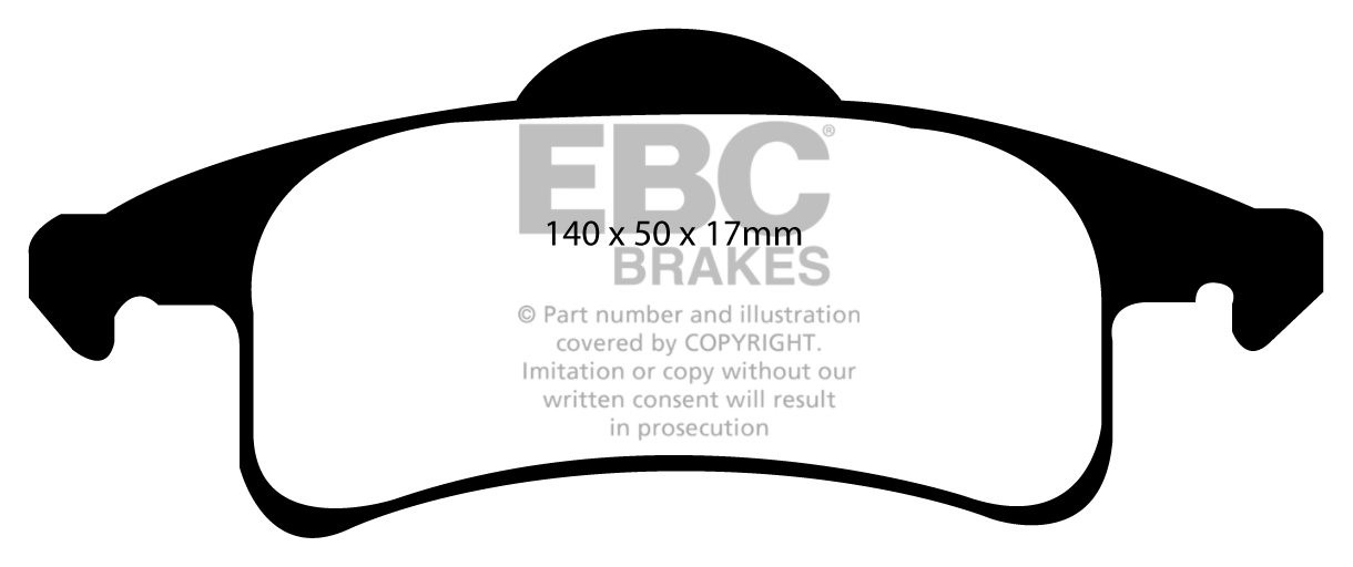 EBC Brakes JEEP Grand Cherokee 4.0 99-2005 Remblokken achterzijd