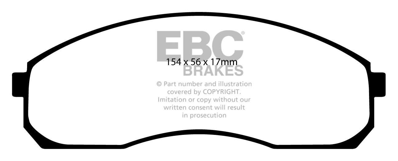 EBC Brakes KIA Sedona 2.9 TD 2000-2006 Remblokken voorzijde