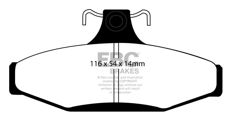 EBC Brakes HOLDEN (Aust/NZ) Commodore (VH) 4.2 81-84 Remblokken