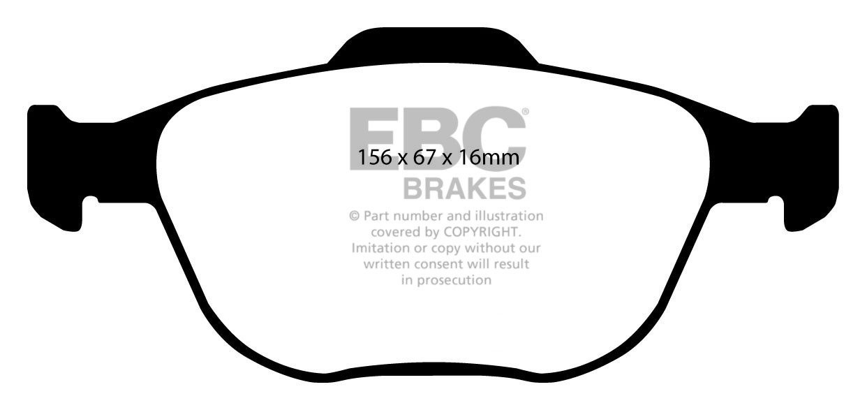 EBC Brakes FORD Fiesta 2.0 ST 2004-2008 Remblokken voorzijde