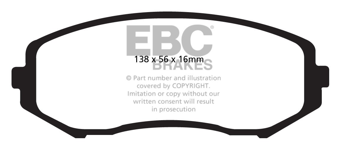 EBC Brakes SUZUKI Grand Vitara 1.6 (TA74) 2006-.. Remblokken voo
