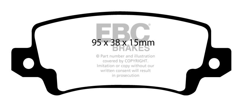 EBC Brakes TOYOTA Corolla 2.0 TD (CDE120) 2002-2007 Remblokken a