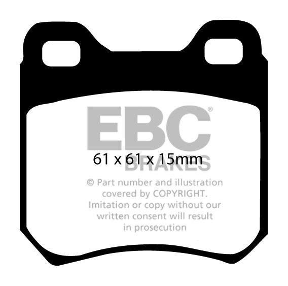 EBC Brakes OPEL Omega A 2.3 D 86-87 Remblokken achterzijde
