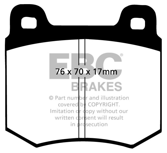 EBC Brakes FORD Granada 3.0 Station 72-75 Remblokken voorzijde