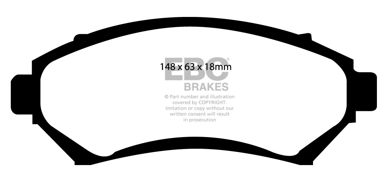 EBC Brakes OPEL Sintra 2.2 96-2000 Remblokken voorzijde