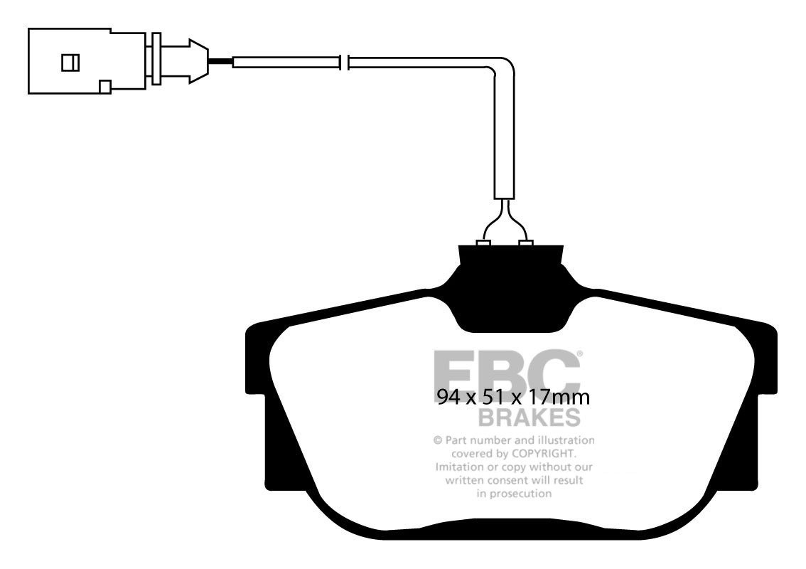 EBC Brakes VW BEDRIJFSWAGEN Transporter (Kombi)/Camper Van 2.8 (