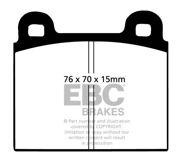 EBC Brakes OPEL Commodore 2.5 67-71 Remblokken voorzijde