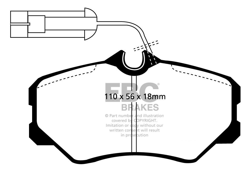 EBC Brakes FIAT Croma 1.6 89-93 Remblokken voorzijde
