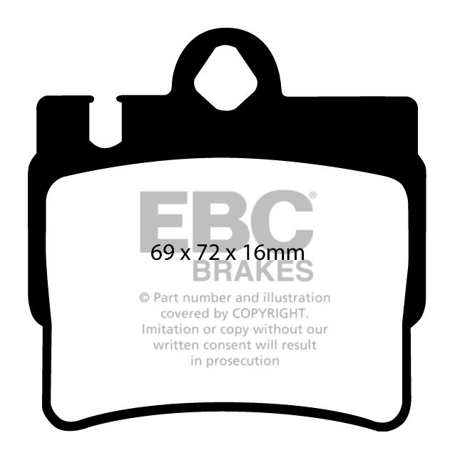 EBC Brakes MERCEDES CL-Class (C215) CL500 99-2002 Remblokken ach