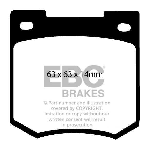 EBC Brakes MORGAN Plus 4 2.0 85-91 Remblokken voorzijde