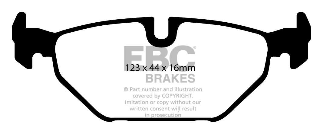 EBC Brakes SAAB 9-mei 3.0 Turbo 99-2001 Remblokken achterzijde y