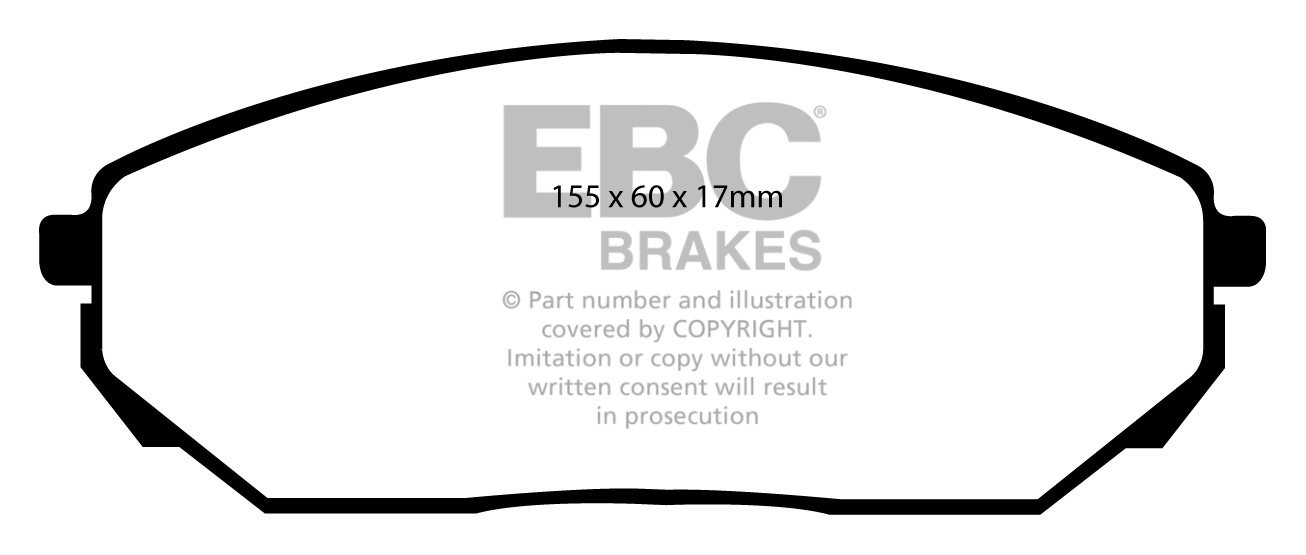 EBC Brakes KIA Sorento 3.3 2006-2010 Remblokken voorzijde