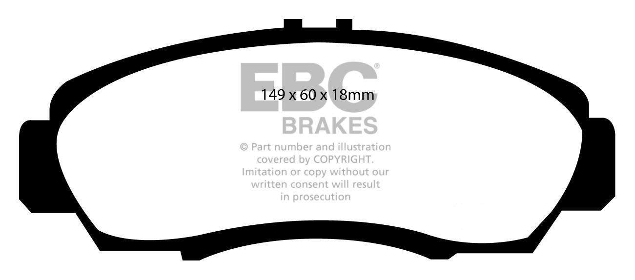 EBC Brakes HONDA FR-V 1.8 2007-.. Remblokken voorzijde