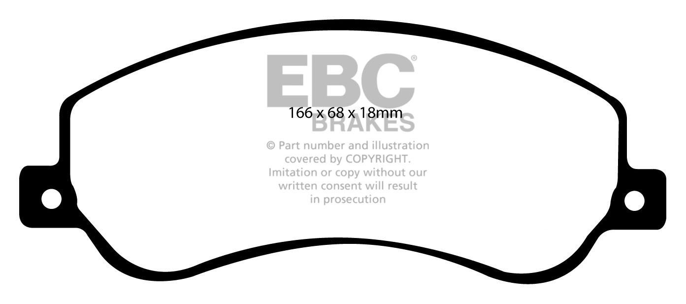 EBC Brakes FORD BEDRIJFSWAGEN Transit 280 RWD 2006-.. Remblokken
