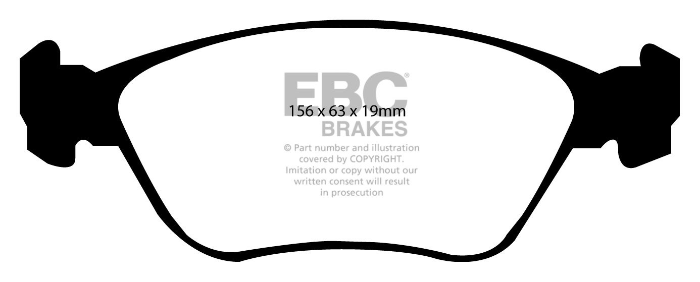 EBC Brakes VOLVO V70 2.3 Turbo T5 97-2000 Remblokken voorzijde y