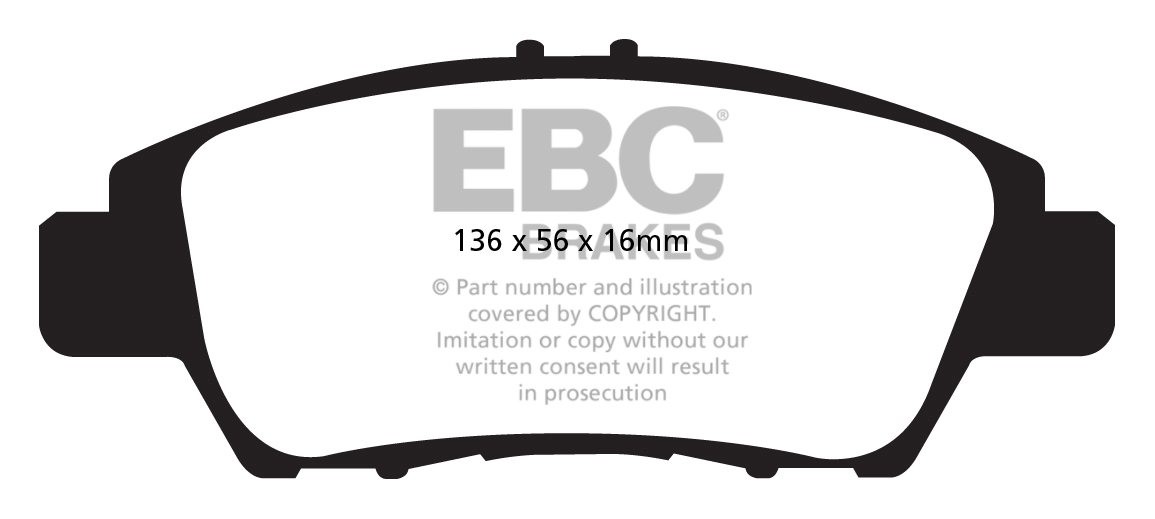 EBC Brakes HONDA CR-Z 1.5 hybrid 2010-.. Remblokken voorzijde
