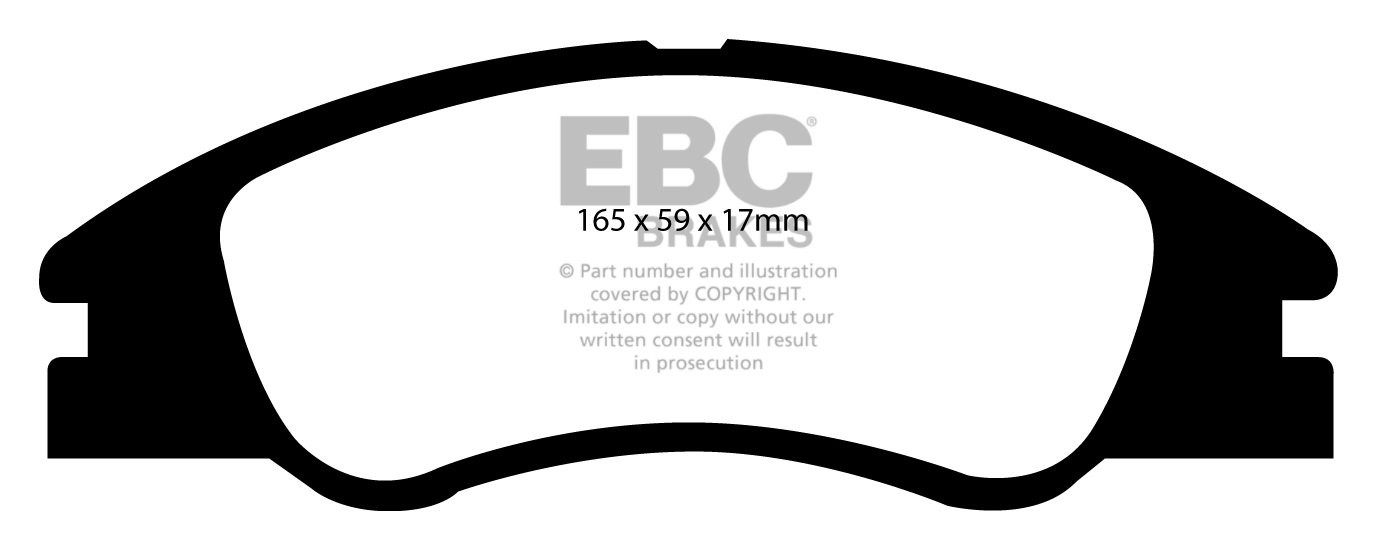 EBC Brakes KIA Cerato 1.6 2004-2009 Remblokken voorzijde