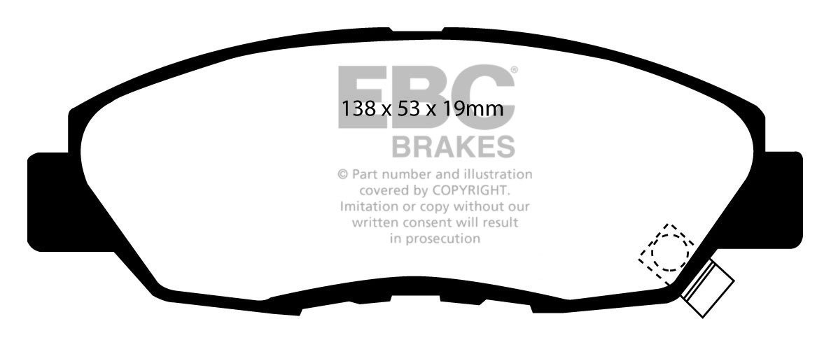 EBC Brakes HONDA Accord Aerodeck 2.0 (CB3) 89-94 Remblokken voor