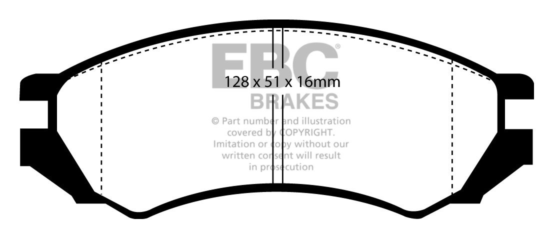 EBC Brakes NISSAN Pulsar 2.0 GTi-R 92-95 Remblokken voorzijde re