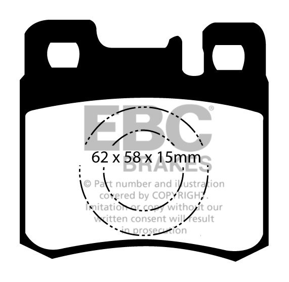 EBC Brakes MERCEDES E-Class (W124) E250 Turbo D Station 93-95 Re