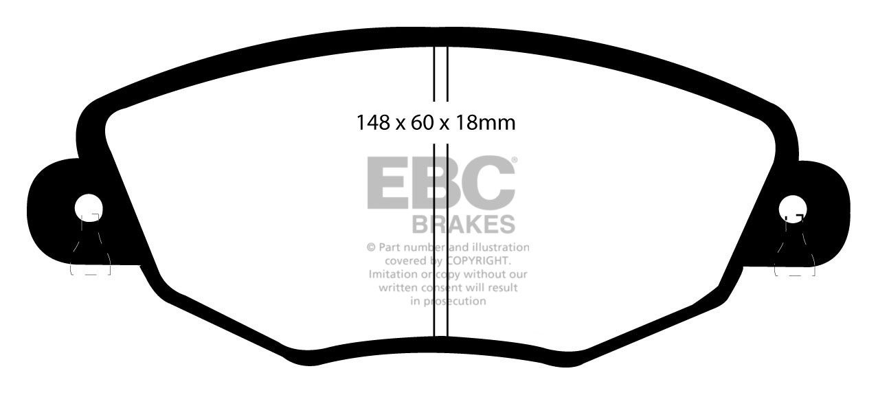 EBC Brakes FORD Mondeo (Station) 2.5 2000-2004 Remblokken voorzi