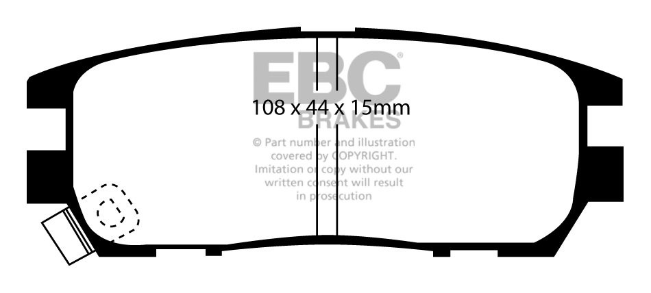 EBC Brakes MITSUBISHI Shogun 2.8 TD (V26) 94-2000 Remblokken ach