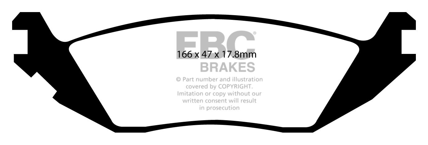 EBC Brakes DODGE (USA) Ram Pick-Up (1500) (4WD) Remblokken achte