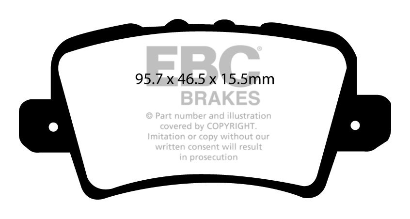 EBC Brakes HONDA Civic 1.4 2006-.. Remblokken achterzijde