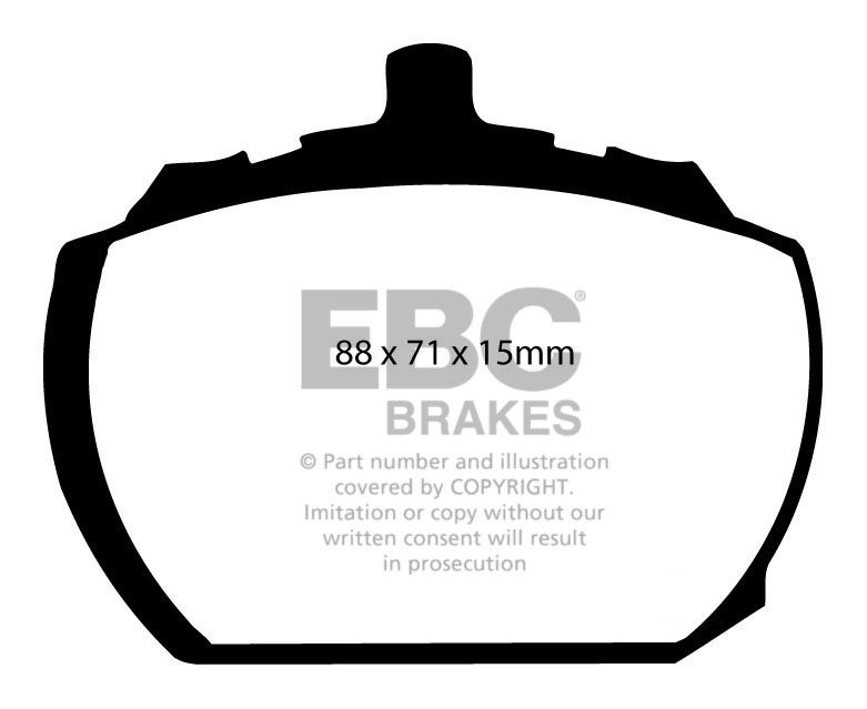 EBC Brakes ROVER SD1 3.5 82-84 Remblokken voorzijde greenstuff