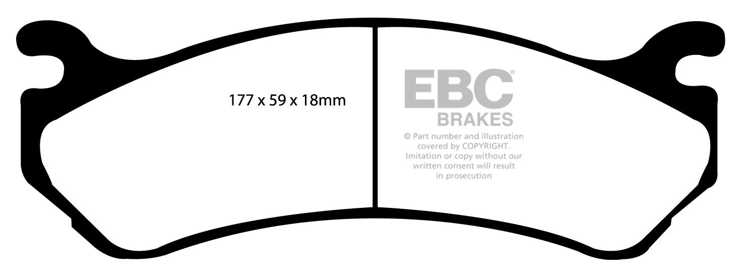 EBC Brakes GMC Yukon/Yukon Denali 8.1 (2WS) 2003-2006 Remblokken